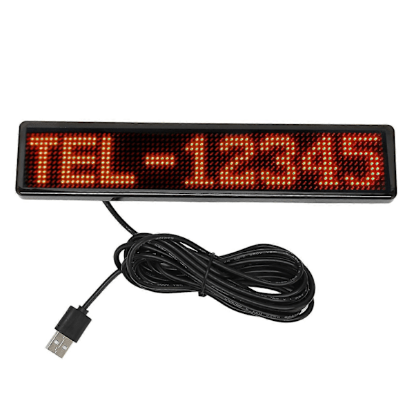 LED Matrix Panel 12x72 Prickar Bluetooth APP Kontroll Programmerbar Scrollande LED Skylt för Butik Bil Bar Hotell YEMMA