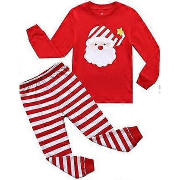 Julepyjamas til piger, små drenge, børns julepyjamas sæt, vinterpyjamas, børnetøj, 110 cm