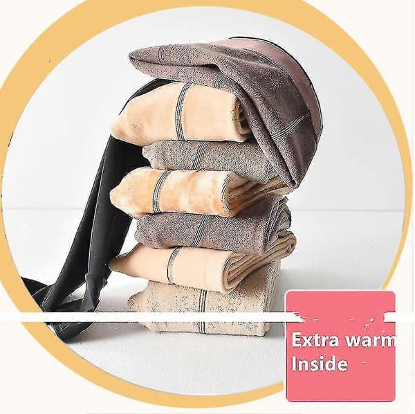 Dam Magic Extra Tjocka Varma Vinter Dubbelfodrade Stretch Termiska Fleece Tights