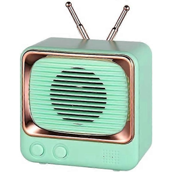 Vihreä Retro Bluetooth-kaiutin, Vintage Kannettava Bluetooth-kaiutin Kannettava FM-radio Mini-kaiutin