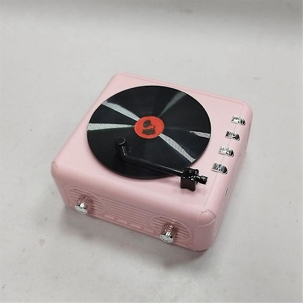 Retro Høyttaler Bærbar Bluetooth Høyttaler Subwoofer Lydboks For Kontor Utendørs Hjemmeavspiller Hvit