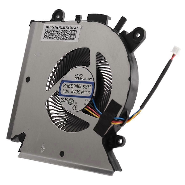 CPU Kjølefan for MSI GF63 MS-16R1 MS-16R2 PABD08008SH N413 E322500300A