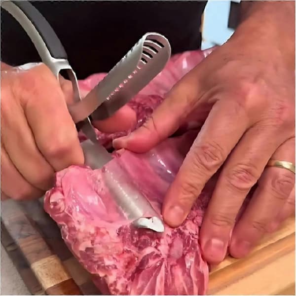 Ribbemembranfjerner i rustfritt stål, for enkel fjerning av membran