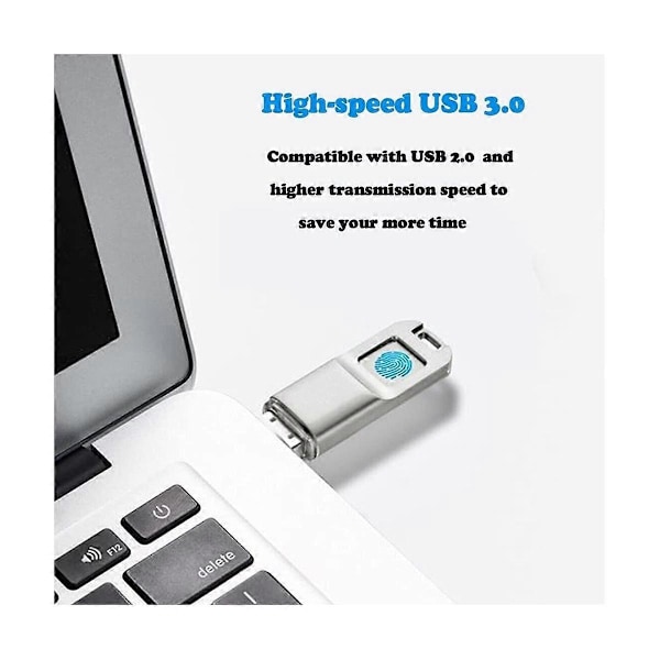 Fingeravtryck USB3.0 Flash Drive 32G Exakt Identifiering Sekretesshantering Nyckel USB Fingeravtryck Flash Drive