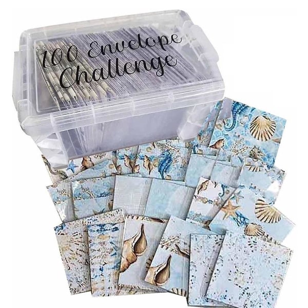 100 Envelopes Challenge Budget Planning Handbook Mastering The Progress With Storage Box For Repay