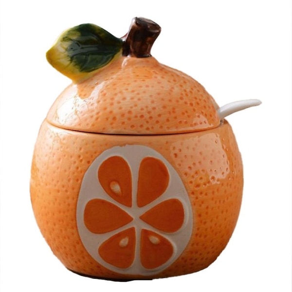 Fruit Ceramic Condiment Jar Kitchen Supplies Household Condiment,c