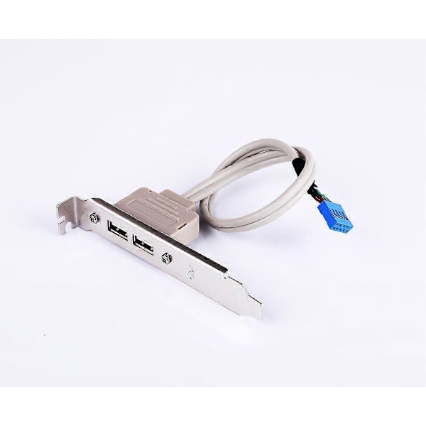 To-ports USB bagplade til skrivebordscomputer chassis PCI-bit dobbelt-port 2.0 bundkort udvidelseslinje 2pak
