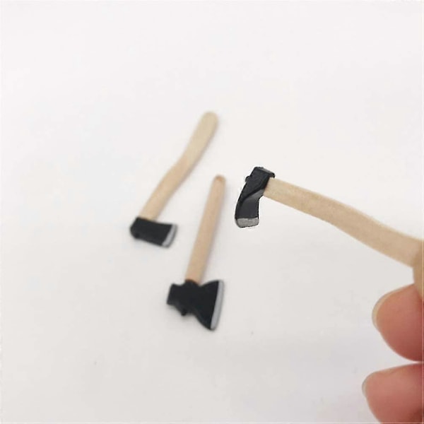Miniatyr Mini Øks For Dukkehus - Eventyrhagedekorasjon - 1:12 Skala