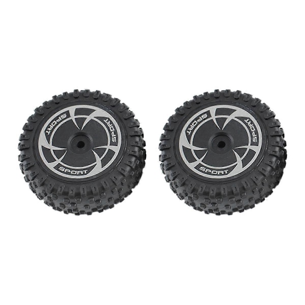 2 st Fjärrkontroll Bil Däck Delar för 144016 Framhjul Set (Smal) Slitdelar Däck