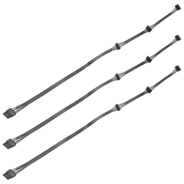 3x 5-pins 1 til 3 perifer 4-pins Molex Ide 5p strømforsyningskabel for V550 V650 V700 V750 V850 V1