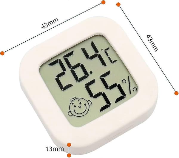 3 stk. Mini Digitalt Innendørs Termometer Hygrometer Fuktighet Temperatur LCD-Skjerm Bluetooth Sensor