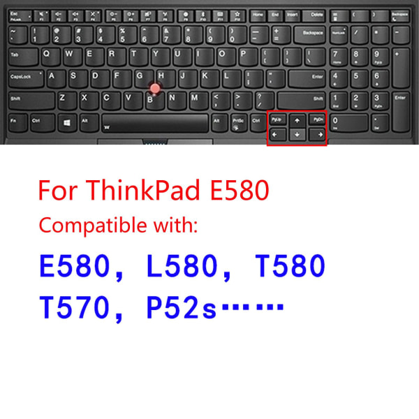 Tpu Transparent tastaturdekselfilm Forthinkpad T580 P52s E15 Notebook-tastatur