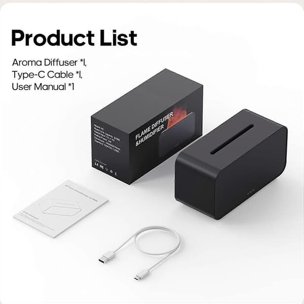 Diffuser Luftfukter, 120ml Eterisk Olje Diffusere, Kjølig Tåke Luftfukter Auto