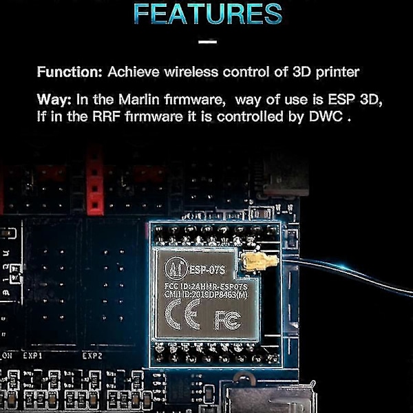 Bigtreetech Esp-07s Wifi Modul 3D Printer Dele Med Skr2 Board