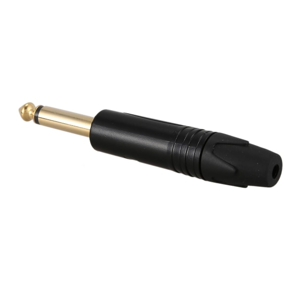 Guldplätering 10 st Plugg Mono Professional 2-polig 6,35 mm 6,5 mm Stereo Jack Plug 6,35 mm