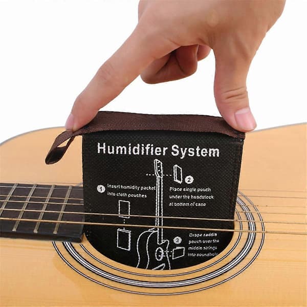 Gitarr Automatisk Luftfuktare Set Akustisk Gitarr Tvåvägs Luftfuktighetsjustering Paket Klassisk Folk