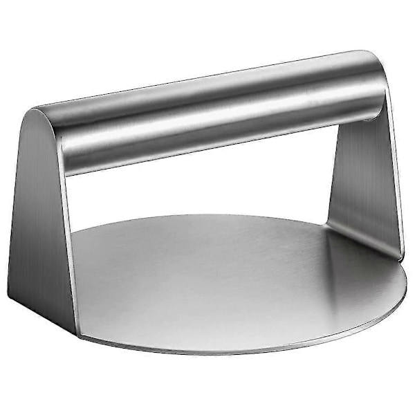 Rustfri Stål Burgerpresse Rund Smash Burgerpresse Med Håndtag Til Flat Top Grill Madlavning, Grill Tilbehør