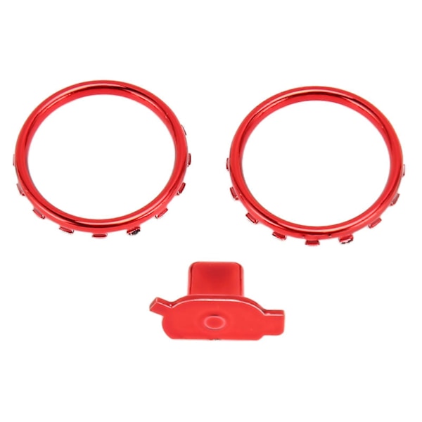 Dekorative accentringe til Xbox Elite Series 2 Controller Mat Krom Switch Knapper Udskiftningsdele Rød