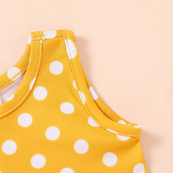KATEA Toddler Baby Flicka Sommar Badkläder Ärmlös Randig Badkläder Tvådelad Dräkt Strand Bikini
