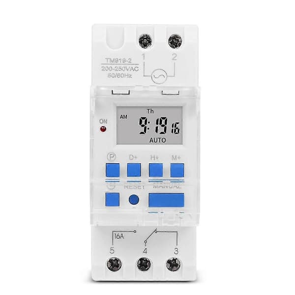 Tm919a-2 Programmerbar Digital S Relé R Ac 16a Din Skinnefeste