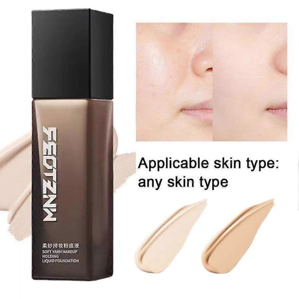 Makeup Foundation Flydende Hudpleje Maske Langtidsholdbar Foundation Kvinde Concealer