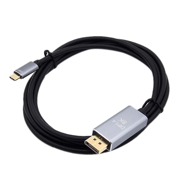 USB C till Dp-kabel 8k 120hz Pvc 1,8m Aluminiumlegeringskabel för PC