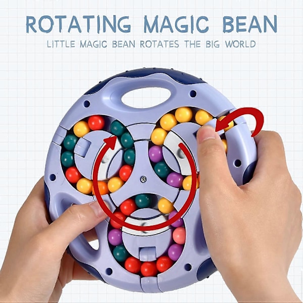 Pop Fidget Leksaker Barnleksaker Roterande Magic Bean Beads Pusselkuber, Sensoriska Leksaker för Autistiska Barn Stress Relief Pussel för Vuxna Figetget Leksaker Ed