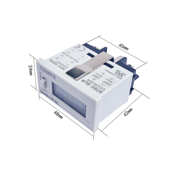 Multifunksjonell Profesjonell H7ec-6 salgsautomat digital elektronisk Counter Count Time Meter Uten Vol