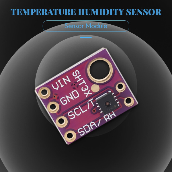 3 stk SHT31-D Temperatur fugtighedssensor Digital udgangssensormodul IIC I2C Interface 3,3V for