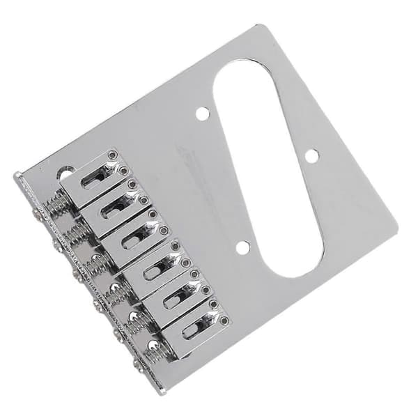 1 Set 6 Sadel Gitarrbro 6-Sadel Elektrisk Gitarrbro för TL Gitarr Svart