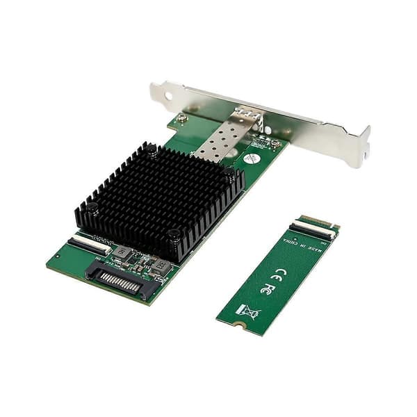 Server Netværkskort M.2 B+M KEY 8-Kanals Single-Port 10GbE SFP Ethernet NIC Netværkskort til Win10 FreeBSD Linux System