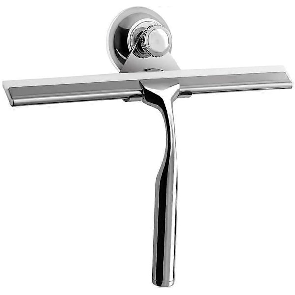 Dusj Squeegee Vindu Squeegee Rustfritt Stål Husholdning Vannrengjøring Squeegee for Bad Vindu 26 x 16,5cm