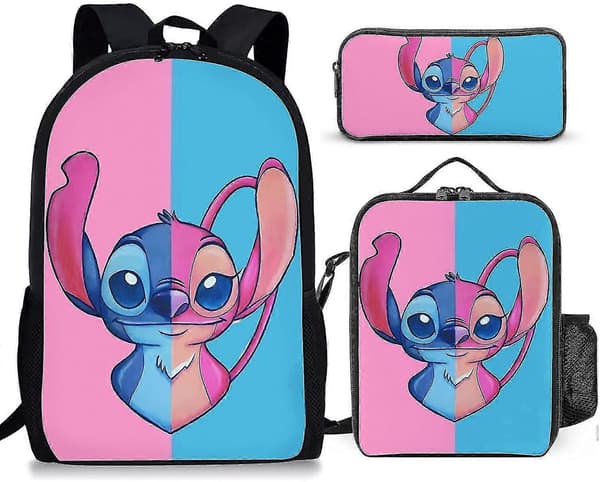 Stitch Skolväska Ryggsäck i tre delar Style 6