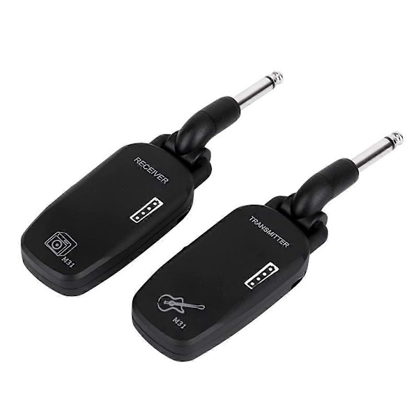 M31 Guitar Trådløst System Lydtransmitter Modtager Pickup USB Genopladeligt Trådløst System til E