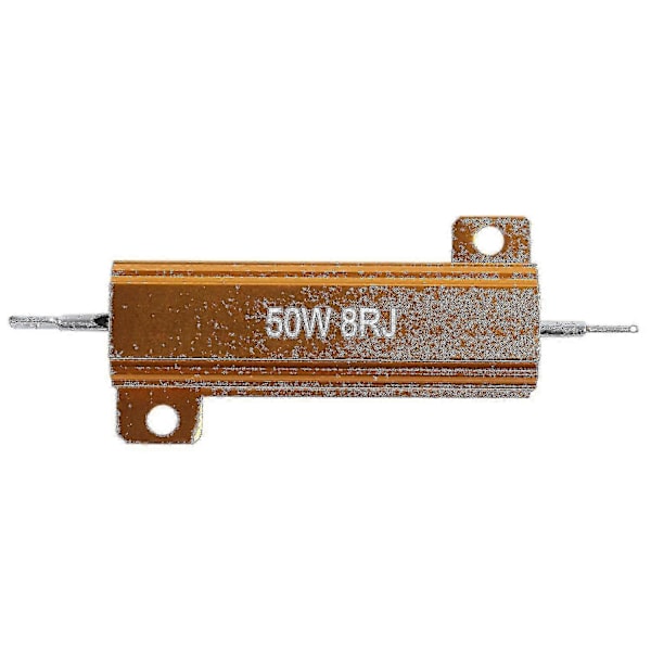 2 stk. Elektroniske Aluminiumskalmodstande 5% 8 Ohm 50W