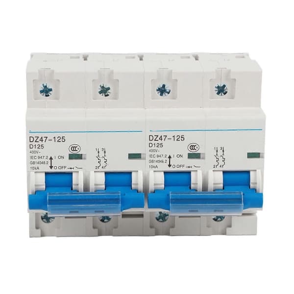 Interlock Afbryder 10KA Brydeevne Skinneinstallation Mini Dobbelt Strøm Manuel Overførselskontakt AC450V 125A YEMAA