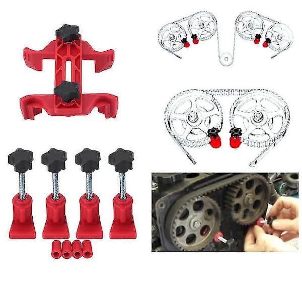 Motor Timing Låsverktyg Auto Dubbel Kamklämma Kamaxel Universal Gear Kit