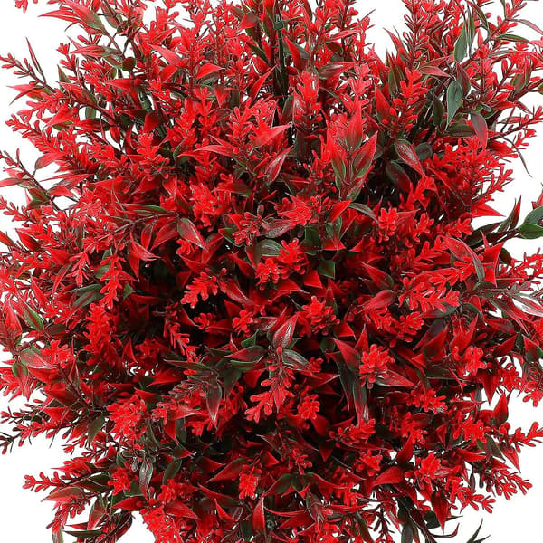12 bundter kunstig lavendel UV-resistente planter udendørs kunstige blomsterbuske