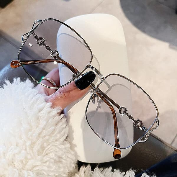 Wekity Solbriller Dame Trendy 2022 Oversized Store Store Køre Solbriller Sensitive Øjne UV Beskyttelse