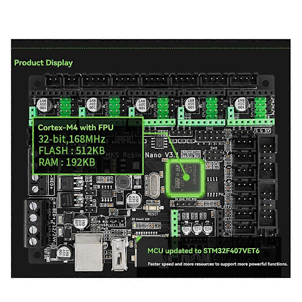 MKS Robin Nano V3.1 for Kontrollkort for 3D-printer