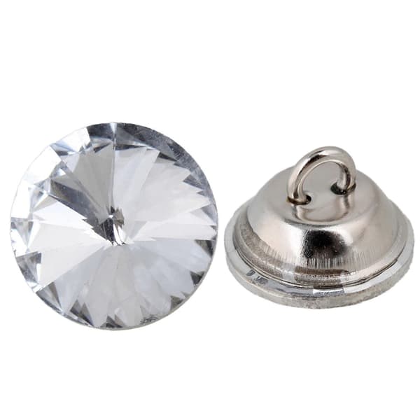 20 stk. Diamantkrystall Møbeltrekk Sofa Hodegjerde Knapper Veggdekor 14mm Dia