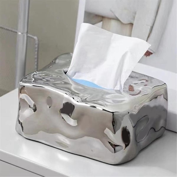 Retro Spice Wind Gem Tissue Box Kreativa Hem Keramisk Papperslåda Sovrum Ins Dekorationer Ornament .