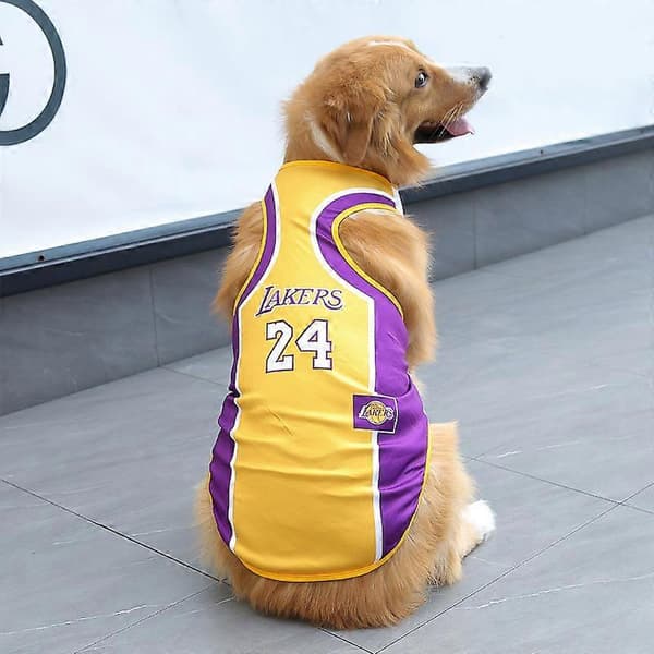 5XL Stort Hundetøj Basketball Uniform Mesh