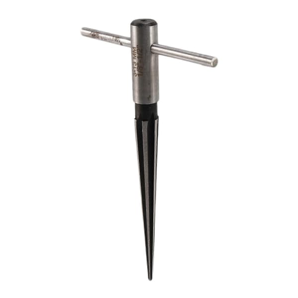 12mm Gitarrbro-Stift Hål Handhållen Reamer T-Handtag Konisk 6-Flätad Fasning Reaming Träarbetare C