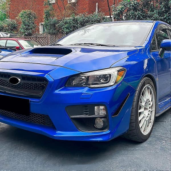 Bil Främre Stötfångare Sidosplitter Spoiler för Subaru Blank Svart