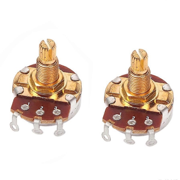 2 st Gitarr Basvolym Tonkontroll Pot Potentiometer Switch A250K