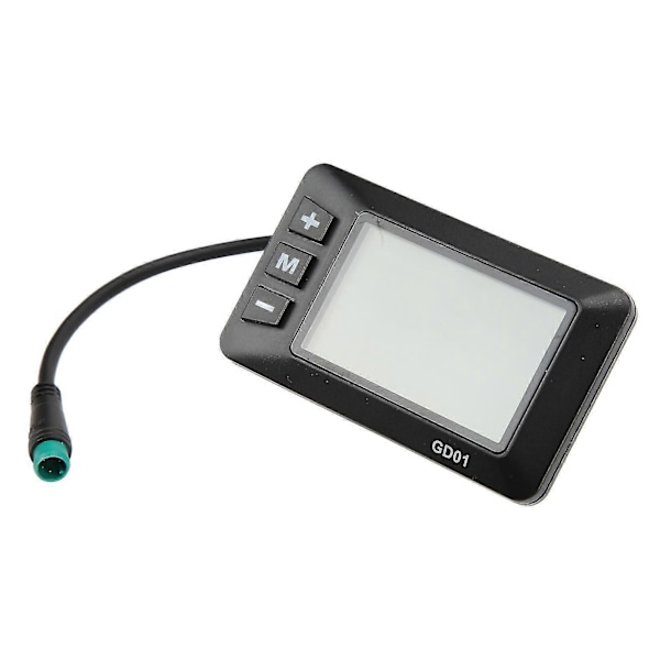 36V 48V LCD Elektrisk Cykel Display GD01, 5 Pin Vandtæt Stik, 22.2mm Styr