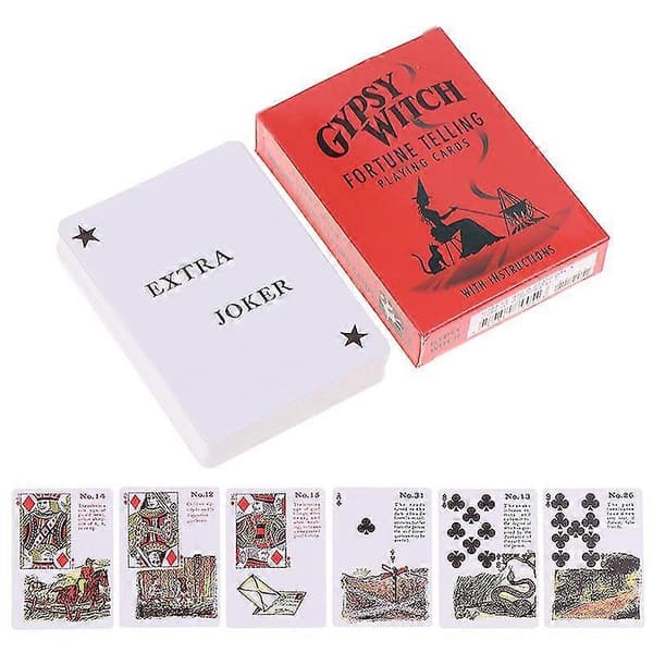 Gypsy Witch Fortune Telling Tarot Oracle Card Prophecy Divination Brettspill - SFYGV