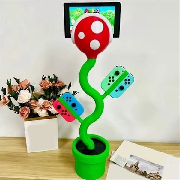 Til Switch Stand Opbevaringsholder Ns Mad Blomst Organizer Rack Opladningsstand Desktop Ornament Legetøj A
