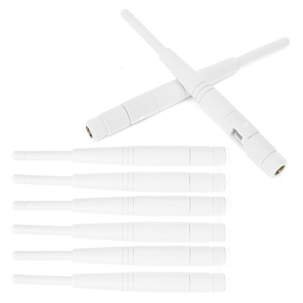 8 stk. WiFi-antenne 2,4G/5G Dual Band 4DBi Omni RPSMA Grensesnitt Antenne Datarekvisita